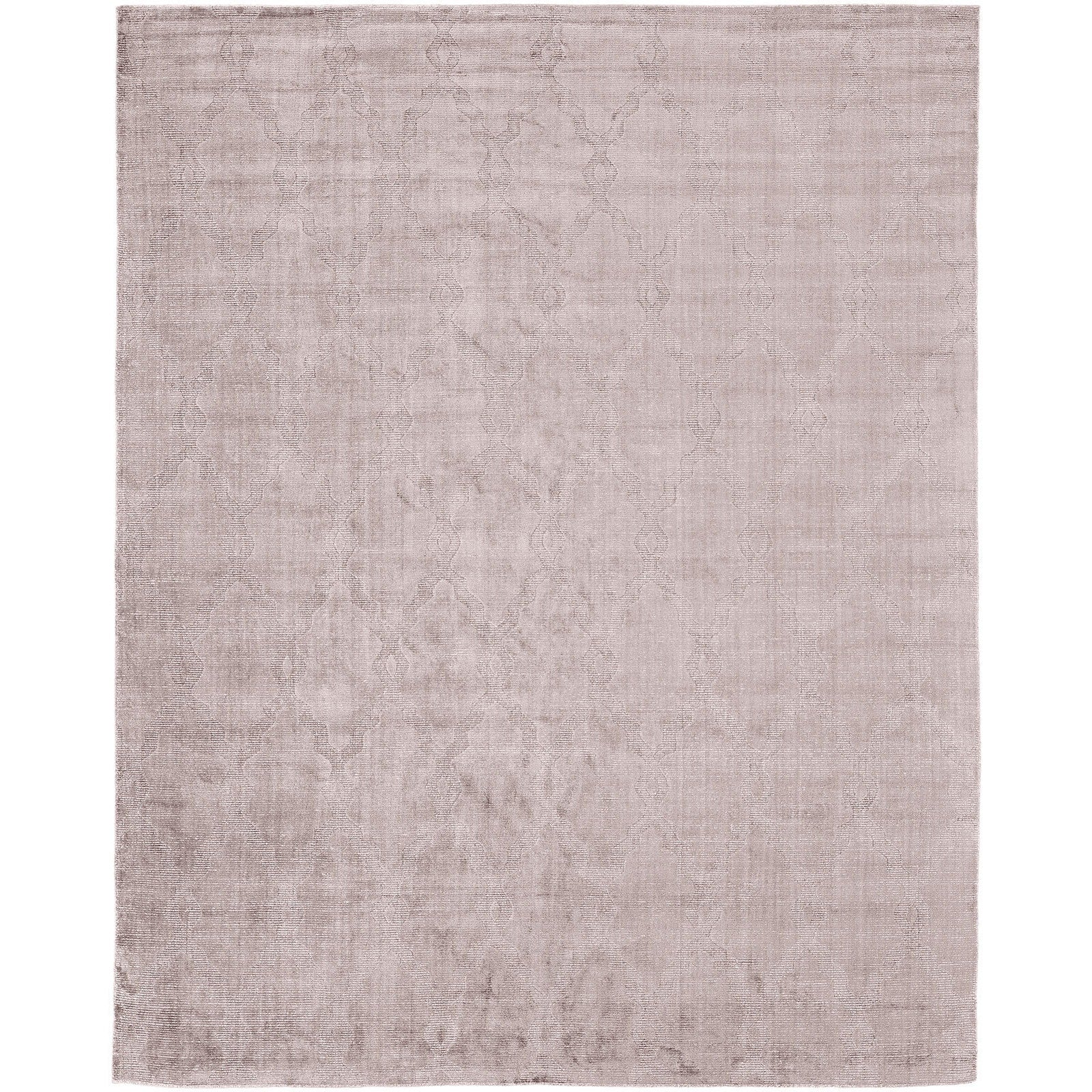 Avalon Pink Wool Viscose Handmade Area Rug 9 X 12