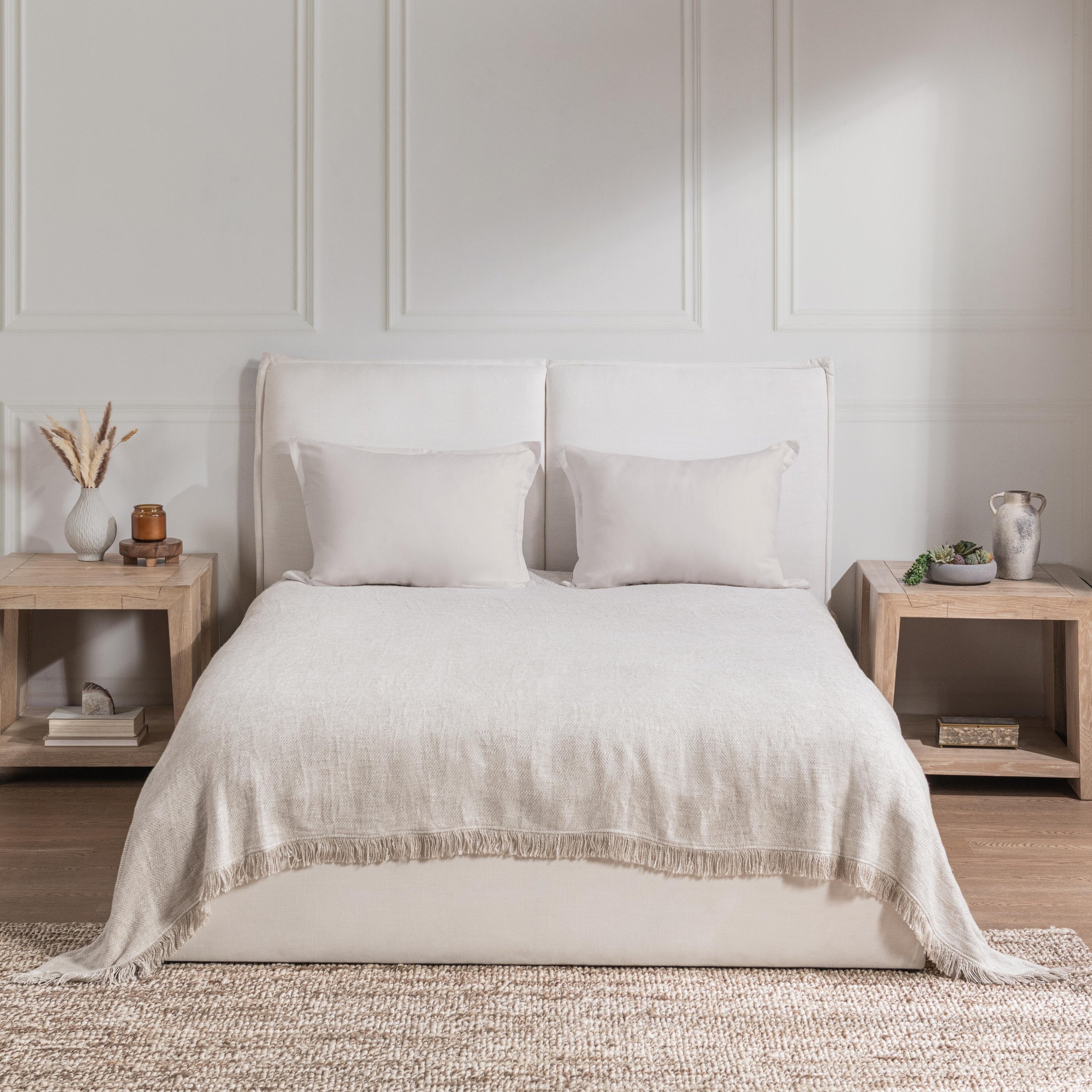 Avani Linen Blend Blanket