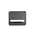 Avanity Allie 42 In. Vanity Only In Twilight Gray With Matte Gold Or Brushed Silver Trim