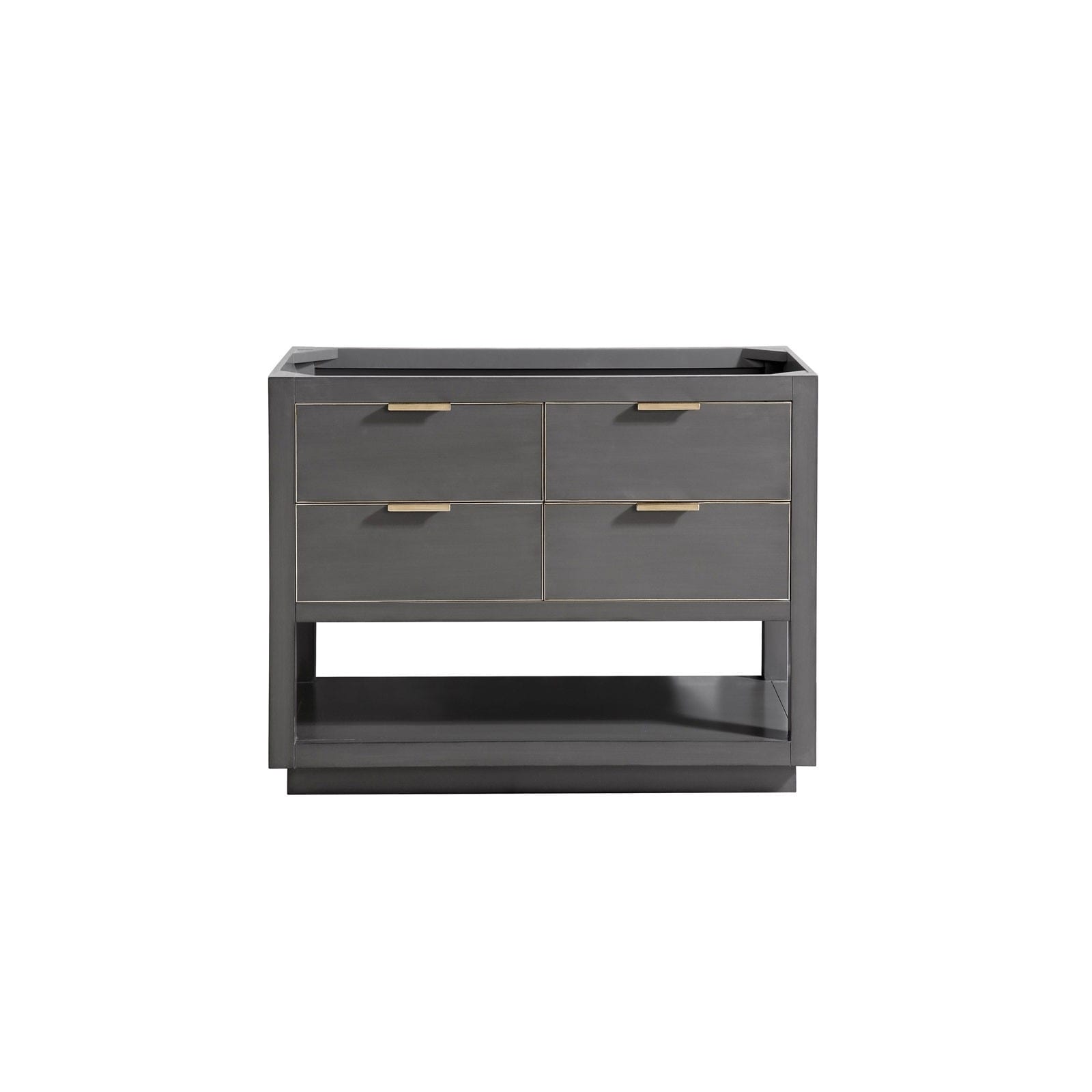 Avanity Allie 42 In. Vanity Only In Twilight Gray With Matte Gold Or Brushed Silver Trim