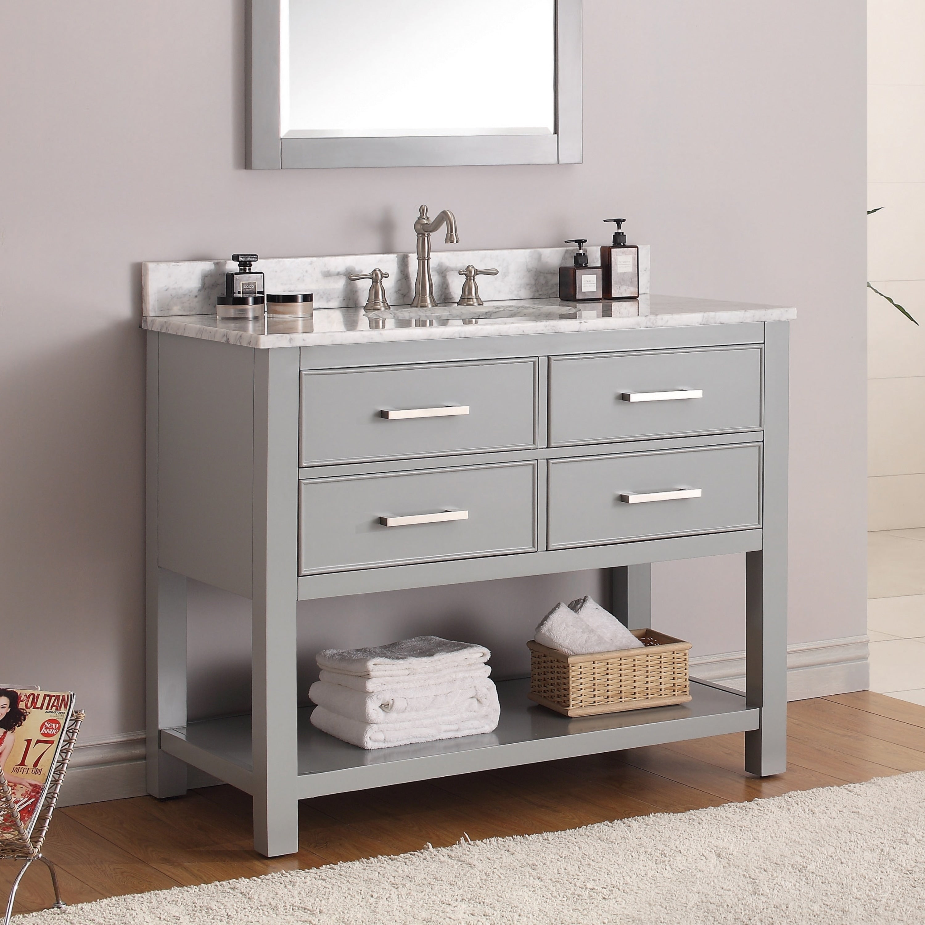 Avanity Brooks 42 Inch Chilled Grey Finish Vanity