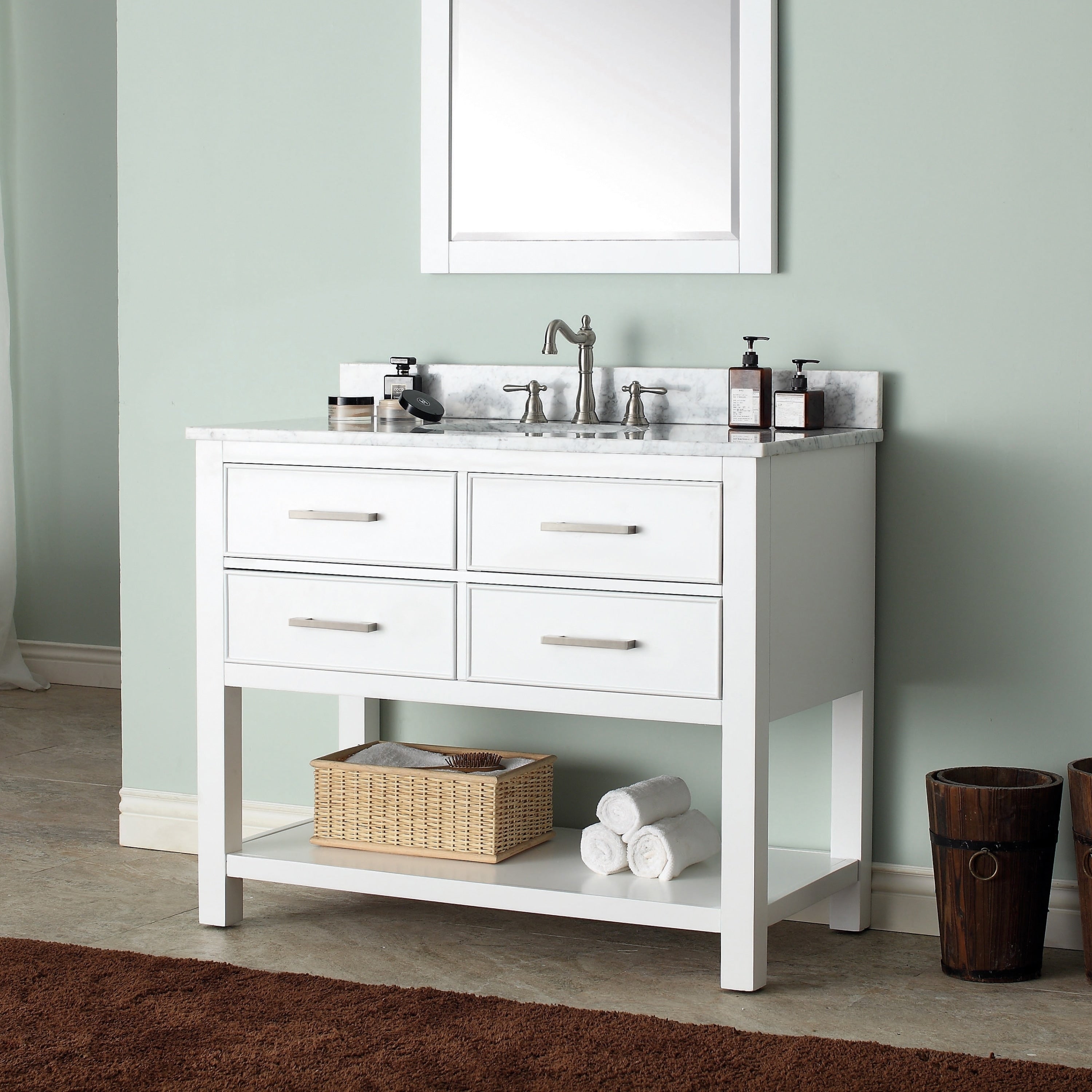 Avanity Brooks White 42 Inch Vanity Combo
