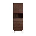 Avanity Carina 24 In. Coffee Teak Freestanding Linen Cabinet 24 W X 15.7 D X 71 H