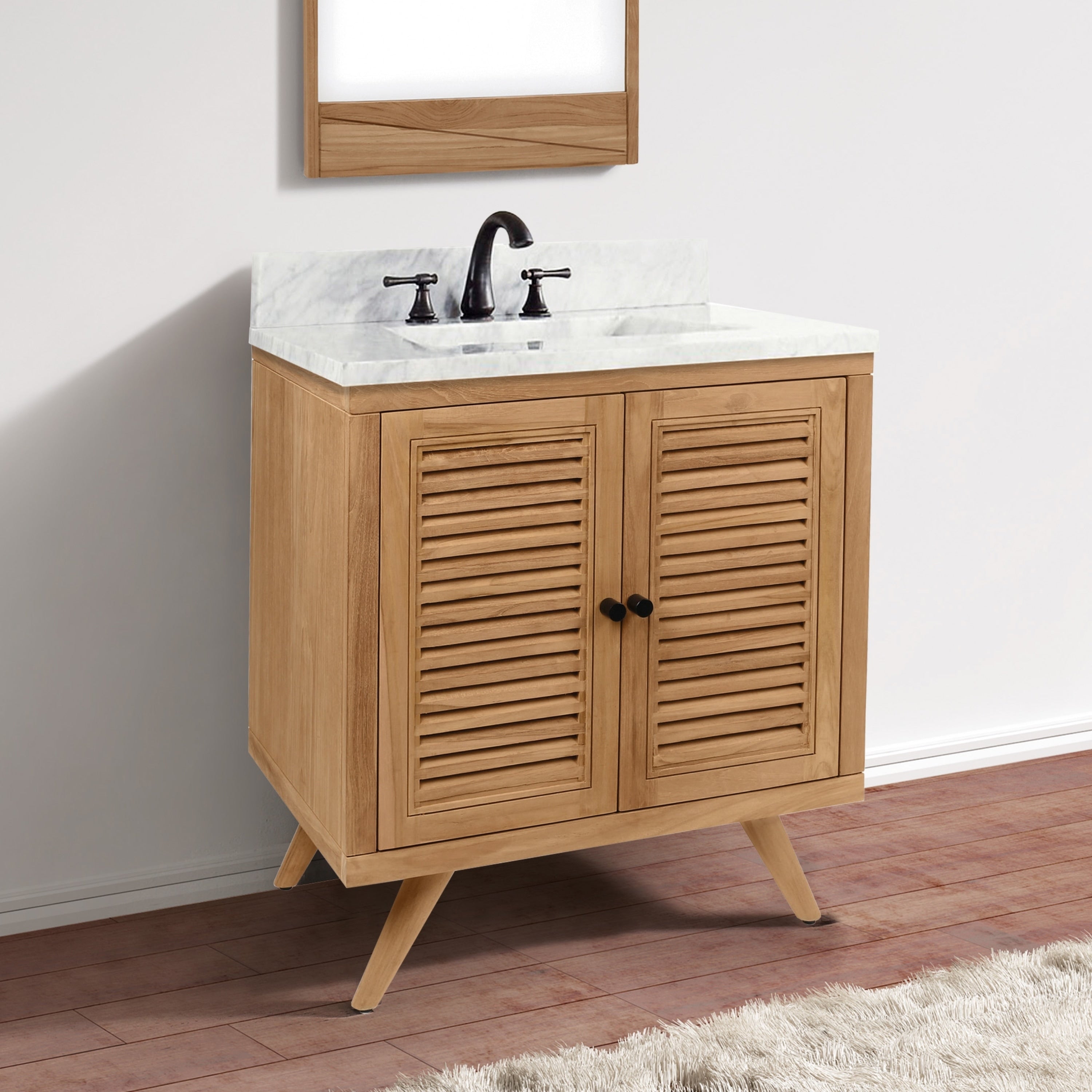 Avanity Harper 31 In. Vanity Combo With Carrera White Marble Top