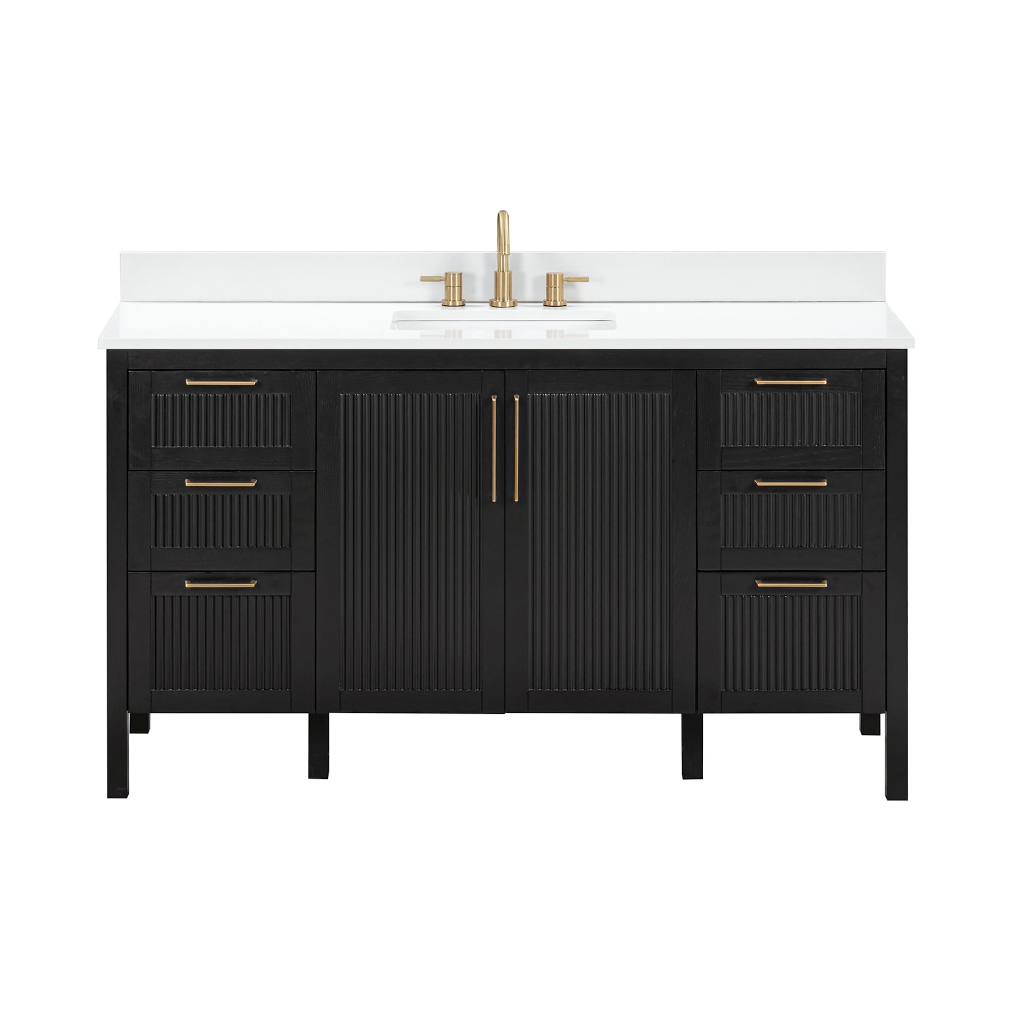Avanity Luka Vs61 Wt Luka 60 Free Standing Single Basin Vanity Set