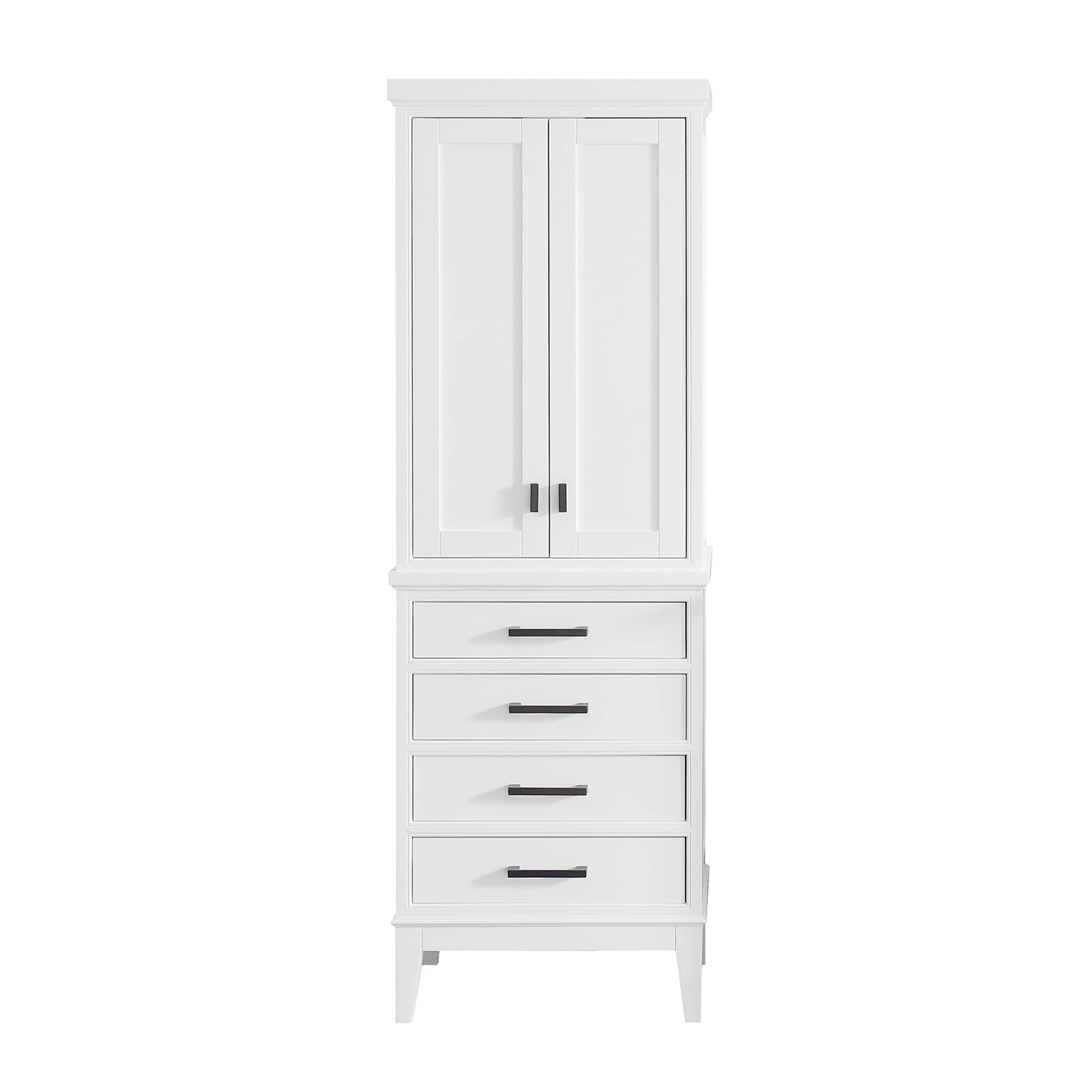 Avanity Madison 24 Inch Linen Tower In White 24 W X 71 H