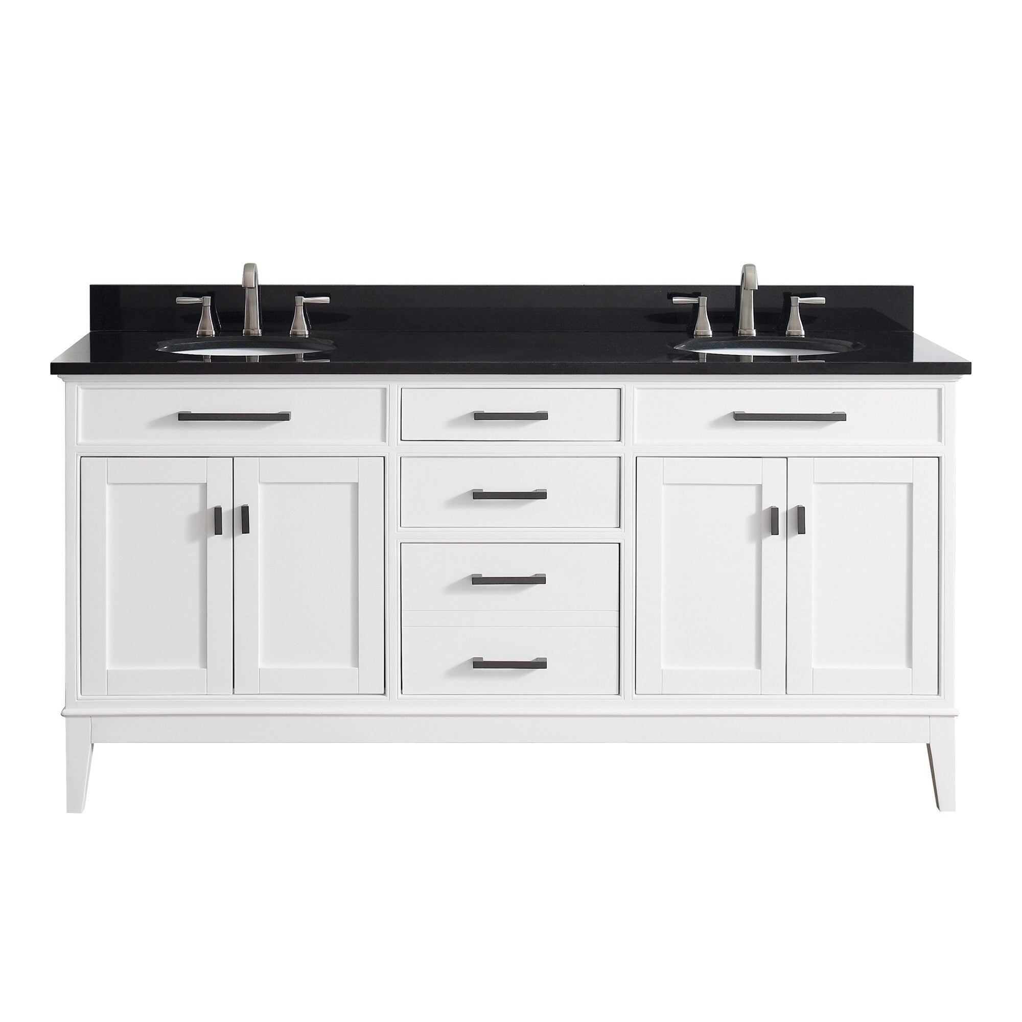 Avanity Madison Double Sink Vanity Combo In White Finish