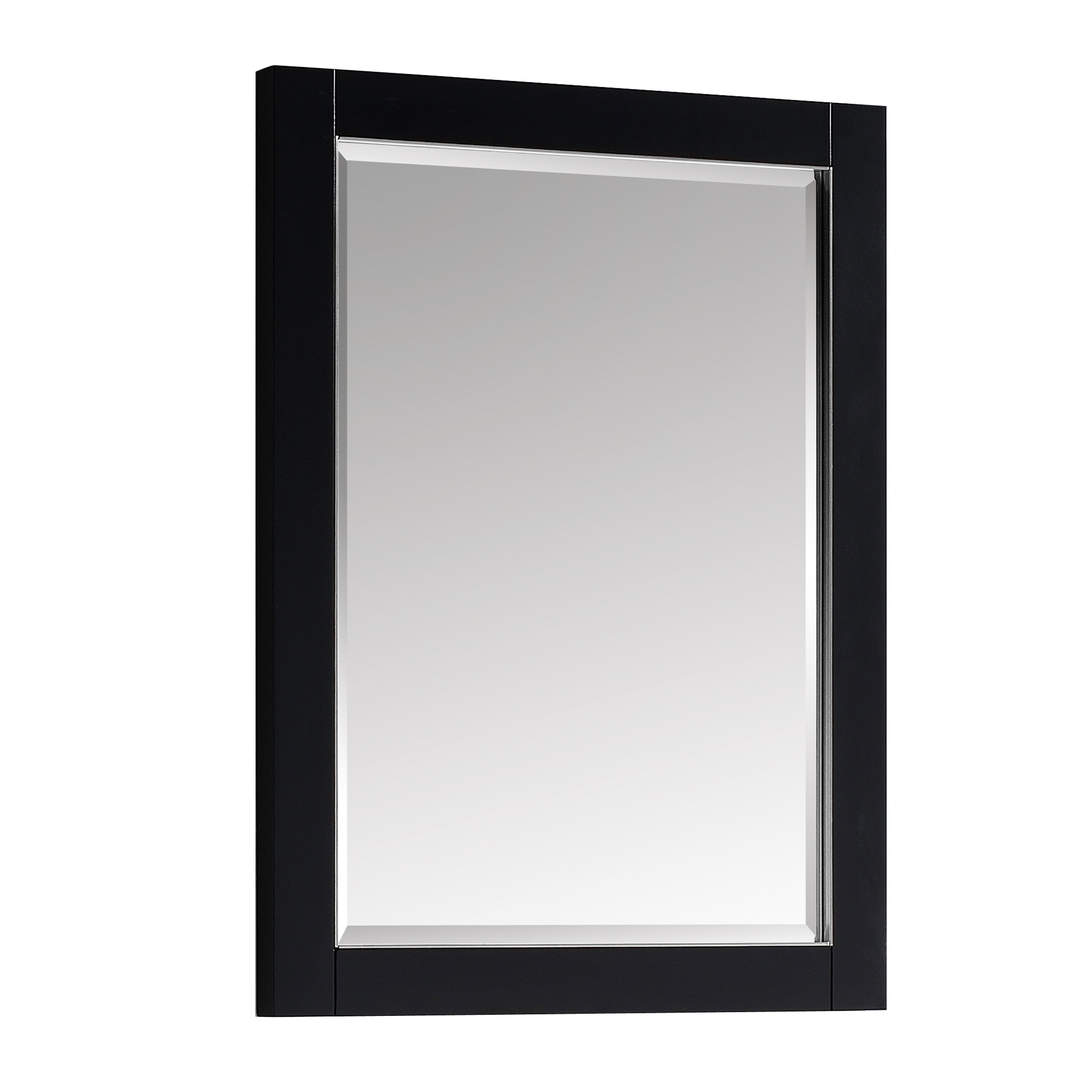 Avanity Mason 24 In. Wall Mounted Mirror With Brushed Silver Trim 24 W X 32 H