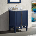 Avanity Mason 25 In. Vanity Combo In Navy Blue With Gold Trim