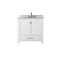 Avanity Modero 37 Inch Single Vanity In White Finish With Sink And Top