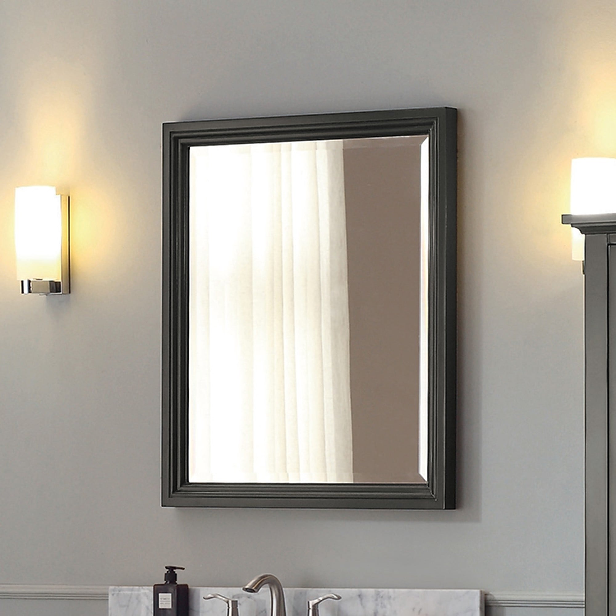 Avanity Thompson 28 Inch Mirror Charcoal Glaze Charcoal Glaze 28 W X 33 H