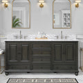 Avanity Thompson 73 Inch Double Sink Vanity Combo In Charcoal Glaze Finish