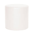 Avanti White No Tip Cylinder Ottoman