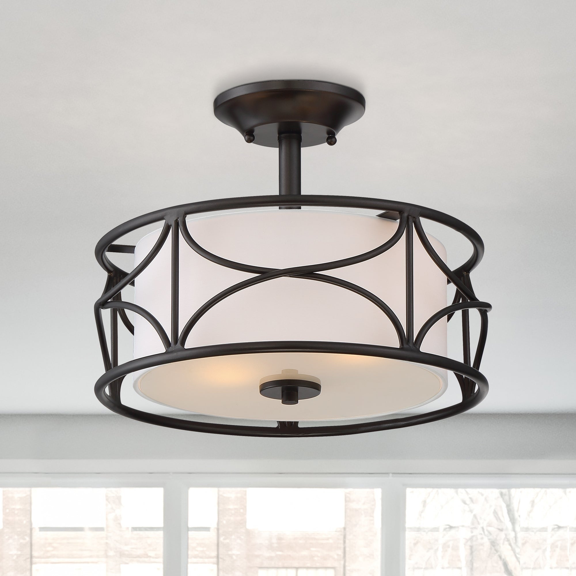 Avara 2 Light Semi Flush