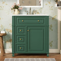 Aveline Modern Bathroom Vanity Cabinet With Ceramic Sink Soft Close Doors And Adjustable Storage By Gdfstudio