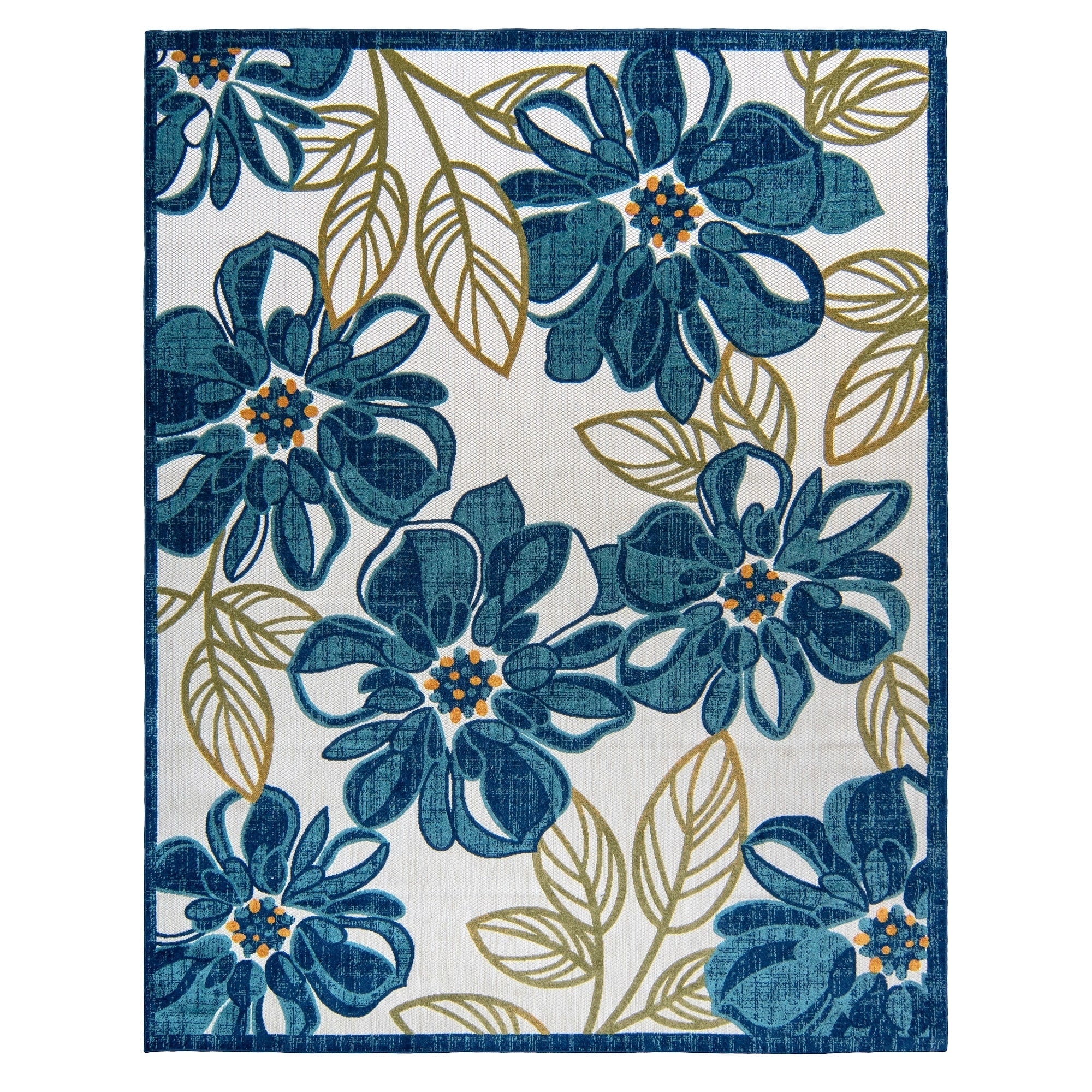 Avenue 33 Fosel Solin Ivory Blue 710 X10 Area Rug By Gertmenian 8 X 10 Surplus