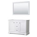 Avery 48 Inch Double Vanity Cabinet 46 Inch Mirror