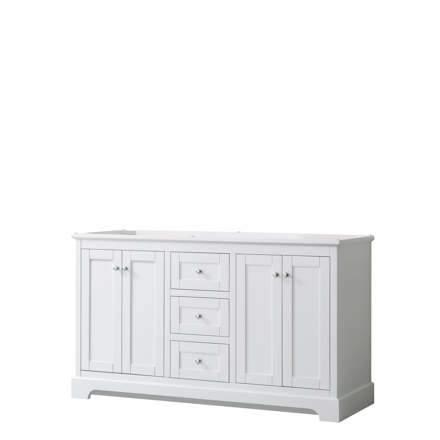 Avery 60 Inch Double Vanity No Top No Sinks No Mirror