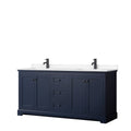Avery 72 Inch Double Vanity Cultured Marble Top