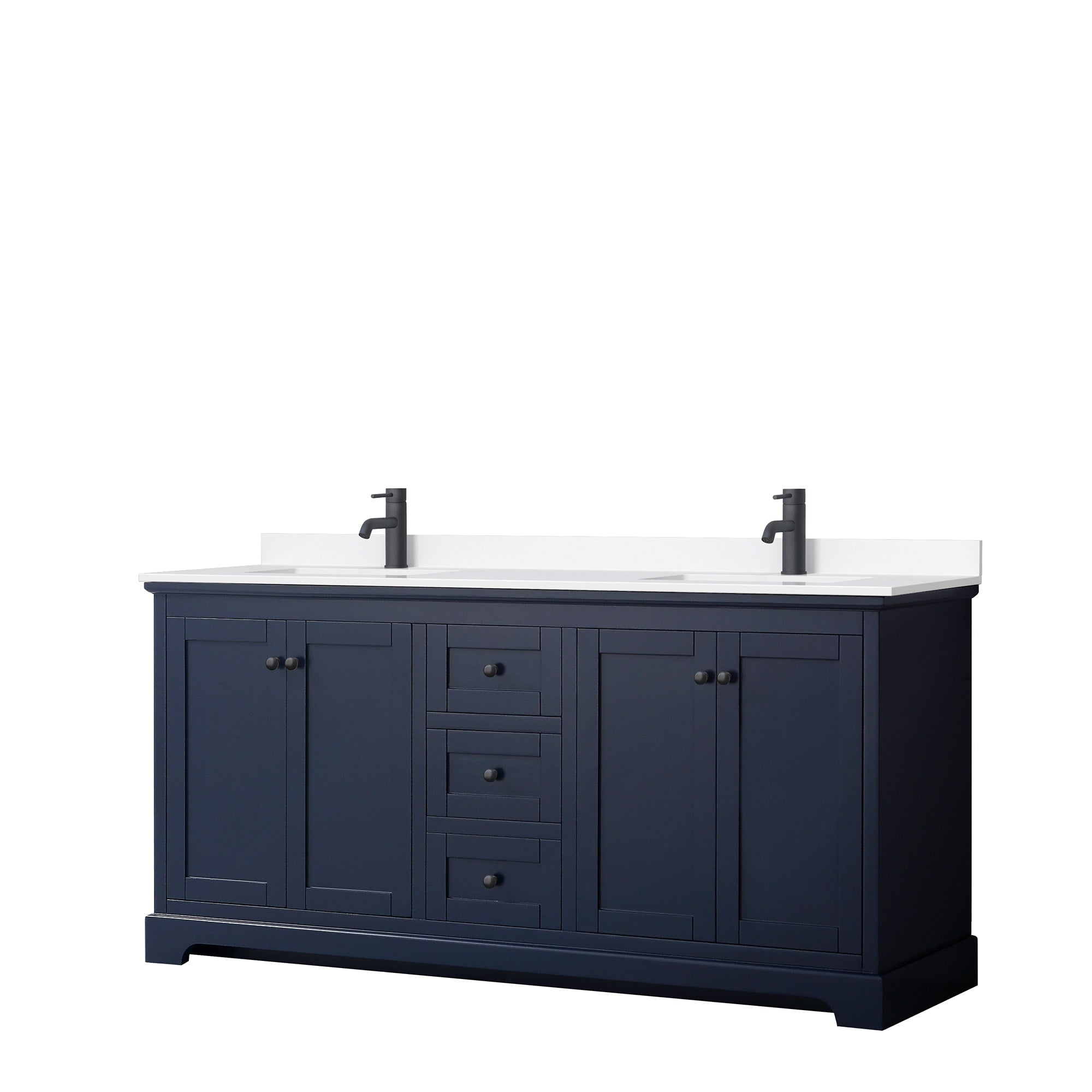 Avery 72 Inch Double Vanity Cultured Marble Top