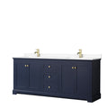 Avery 80 Inch Double Vanity Cultured Marble Top
