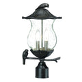 Acclaim Lighting Avian Collection Post Mount 2 Light Outdoor Black Coral Light Fixture
