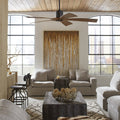 Aviator Indoor And Outdoor 5 Blade Smart Ceiling Fan 70In With Wall Control Light Kit Sold Separately