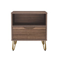 Avira 20 Inch Mid Century 1 Drawer Nightstand