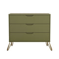 Avira 35 Inch Mid Century 3 Drawer Dresser