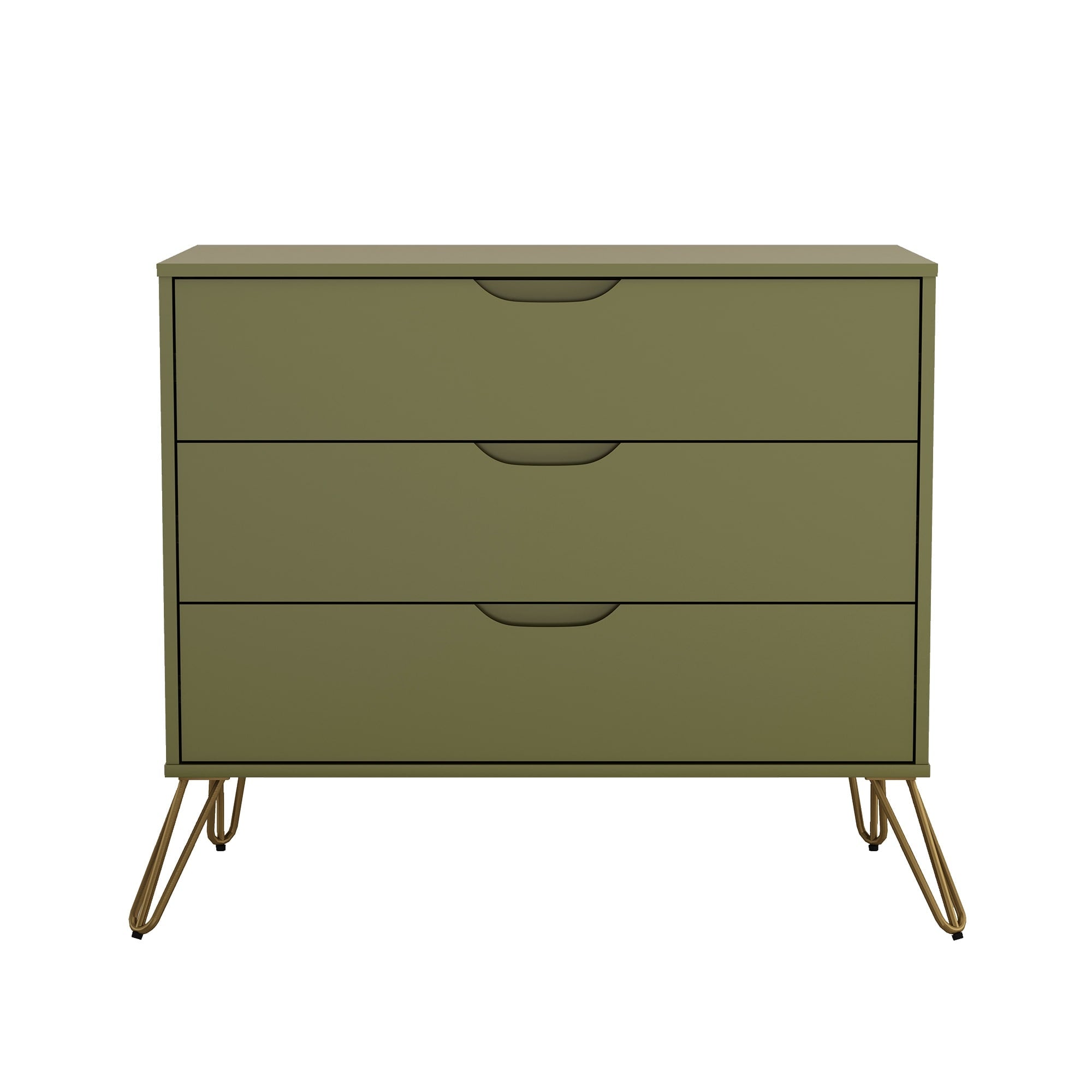 Avira 35 Inch Mid Century 3 Drawer Dresser