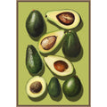 Avocado Art By Marja Van Den Framed Canvas Wall Art