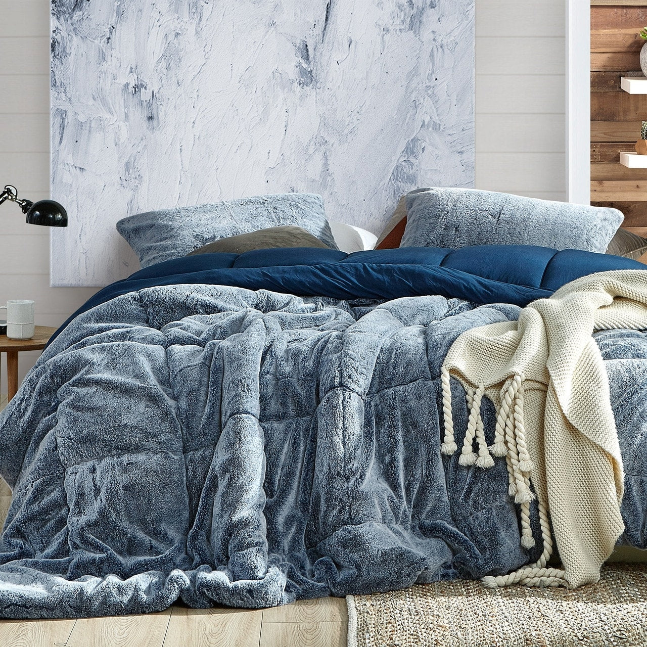 Aww Buddy Coma Inducer Oversized Comforter Dark Denim