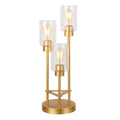 Axel 20.5 3 Light Modern Contemporary Metal Seeded Glass Cluster Led Table Lamp