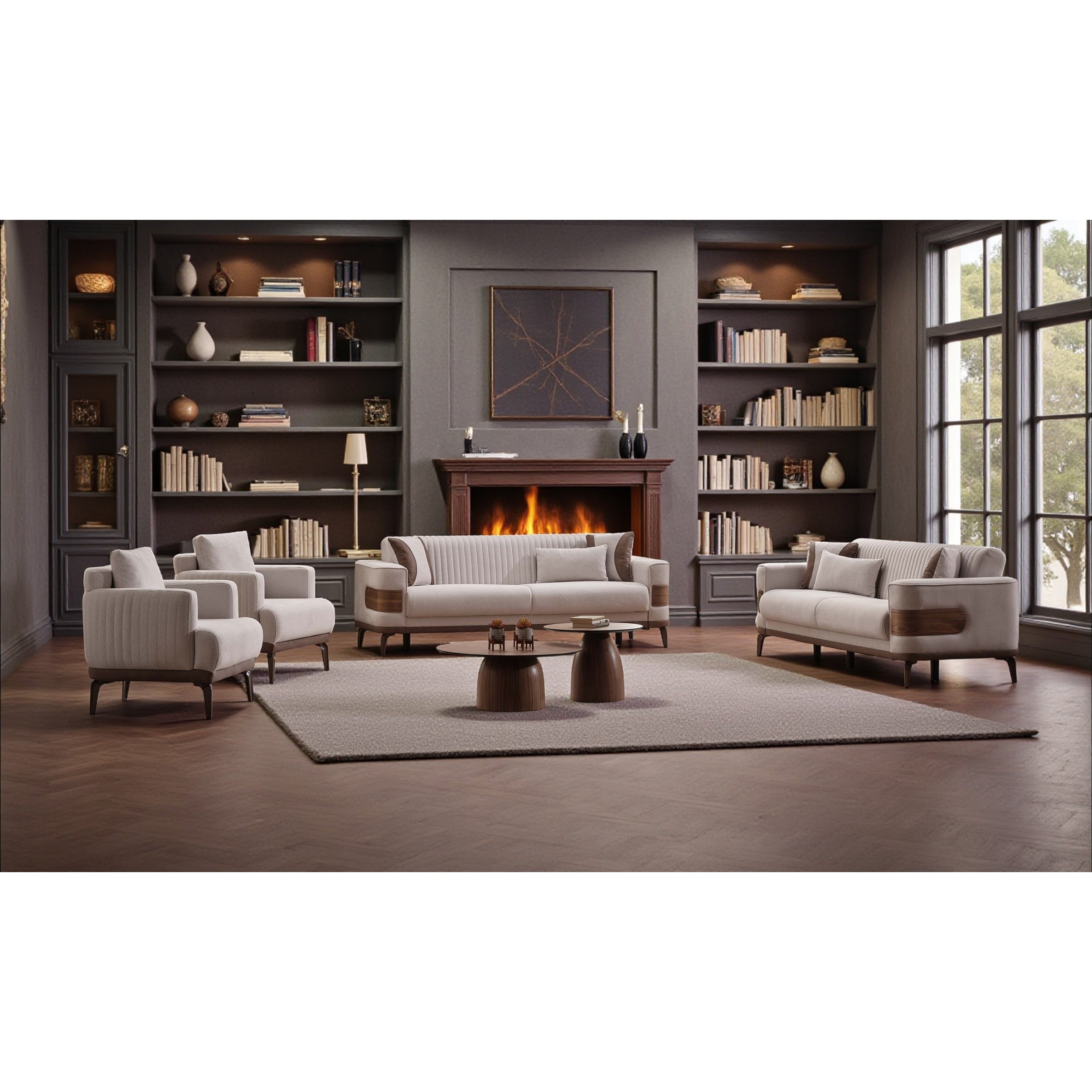 Axion 3 Pieces Living Room Sets 2 Sofa 1 Chair