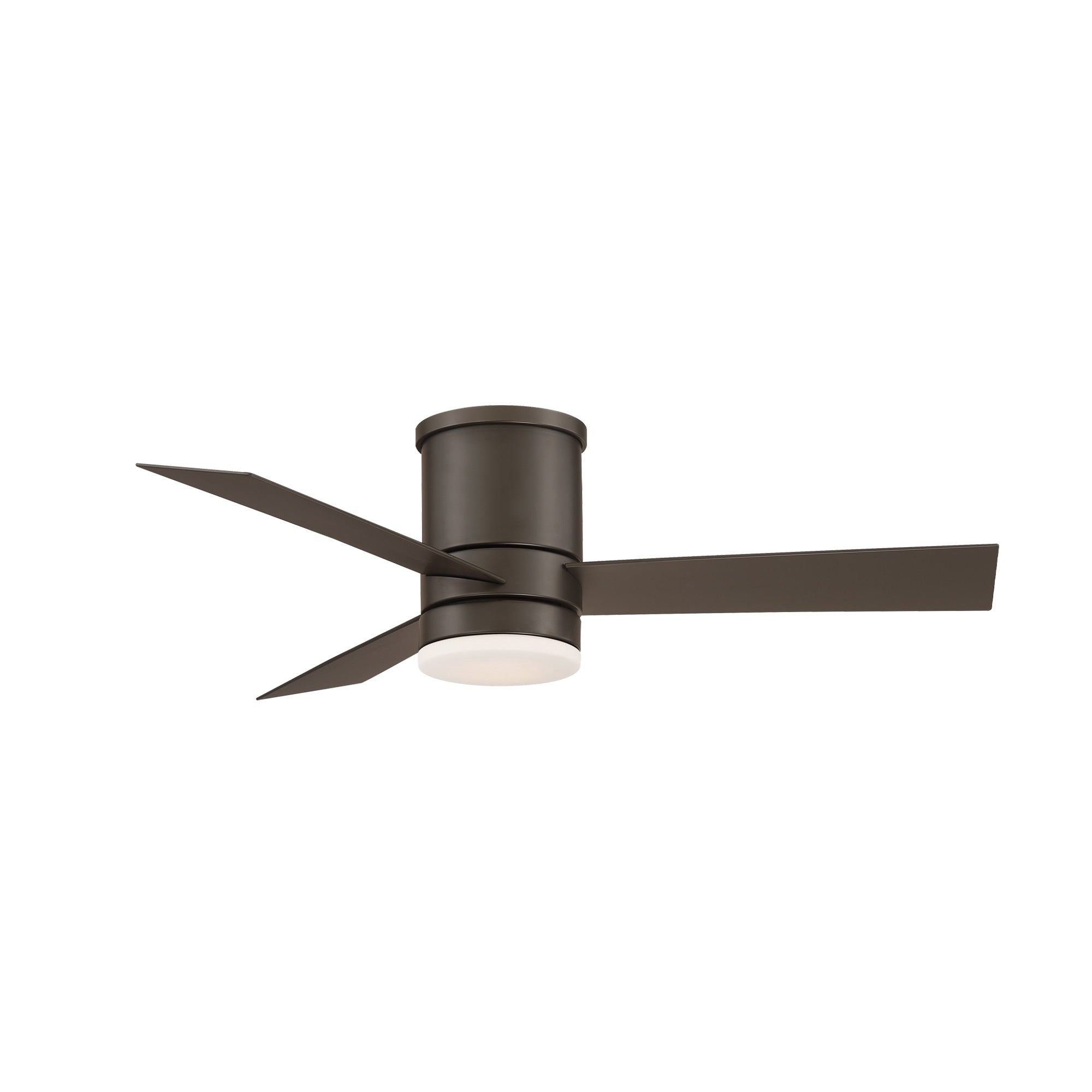 Axis 44 Inch Three Speed Indoor Outdoor Smart Flush Mount Ceiling Fan With Six Speed Dc Motor And Led Light.