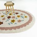 Azalea Kids Flower Toss Scallop Border Area Rug