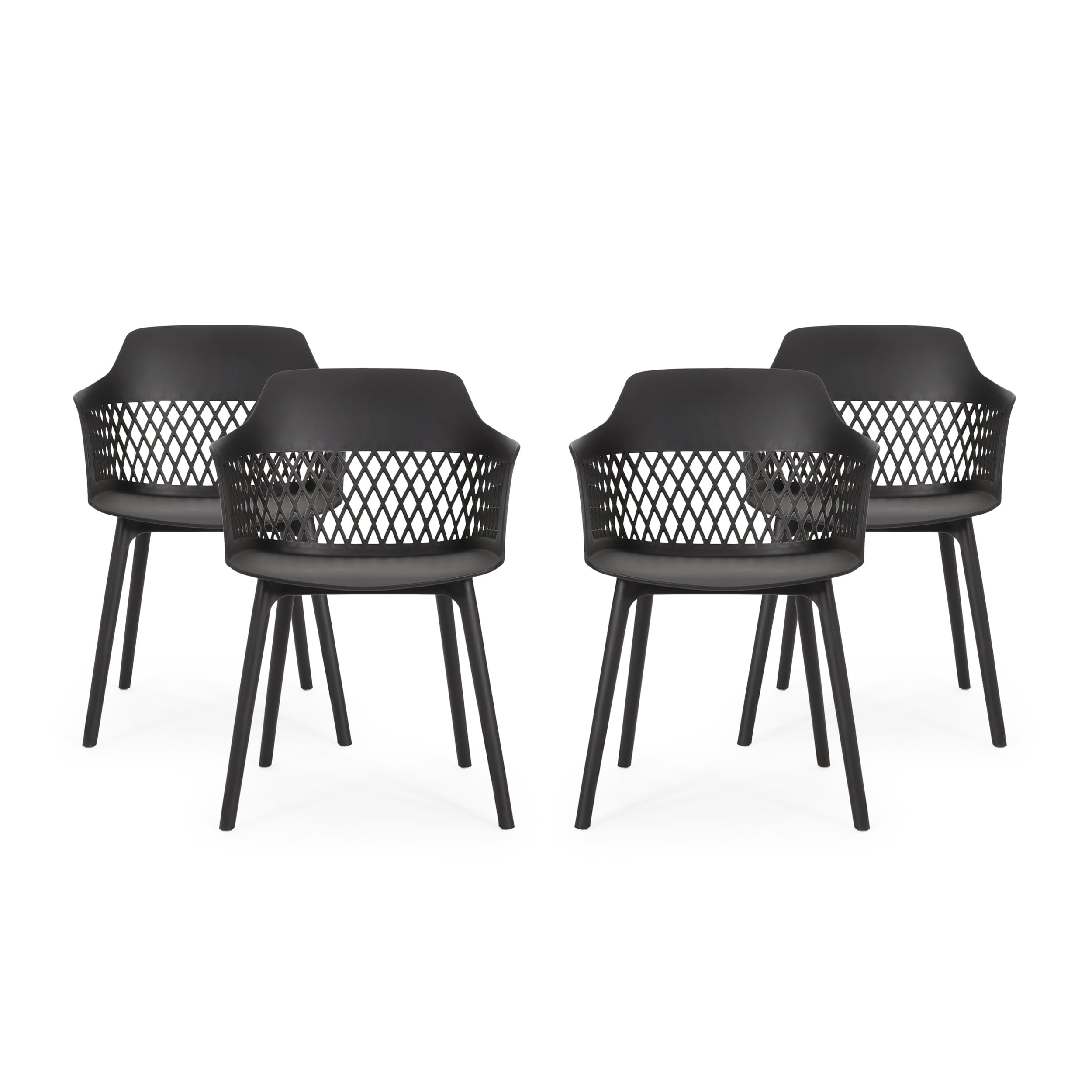 Azalea Outdoor Modern Dining Chair Set Of 4 By Christopher Knight Home 23.00 W X 21.50 D X 33.00 H