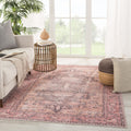Gracewood Hollow Casely Pink And Dark Purple Area Rug