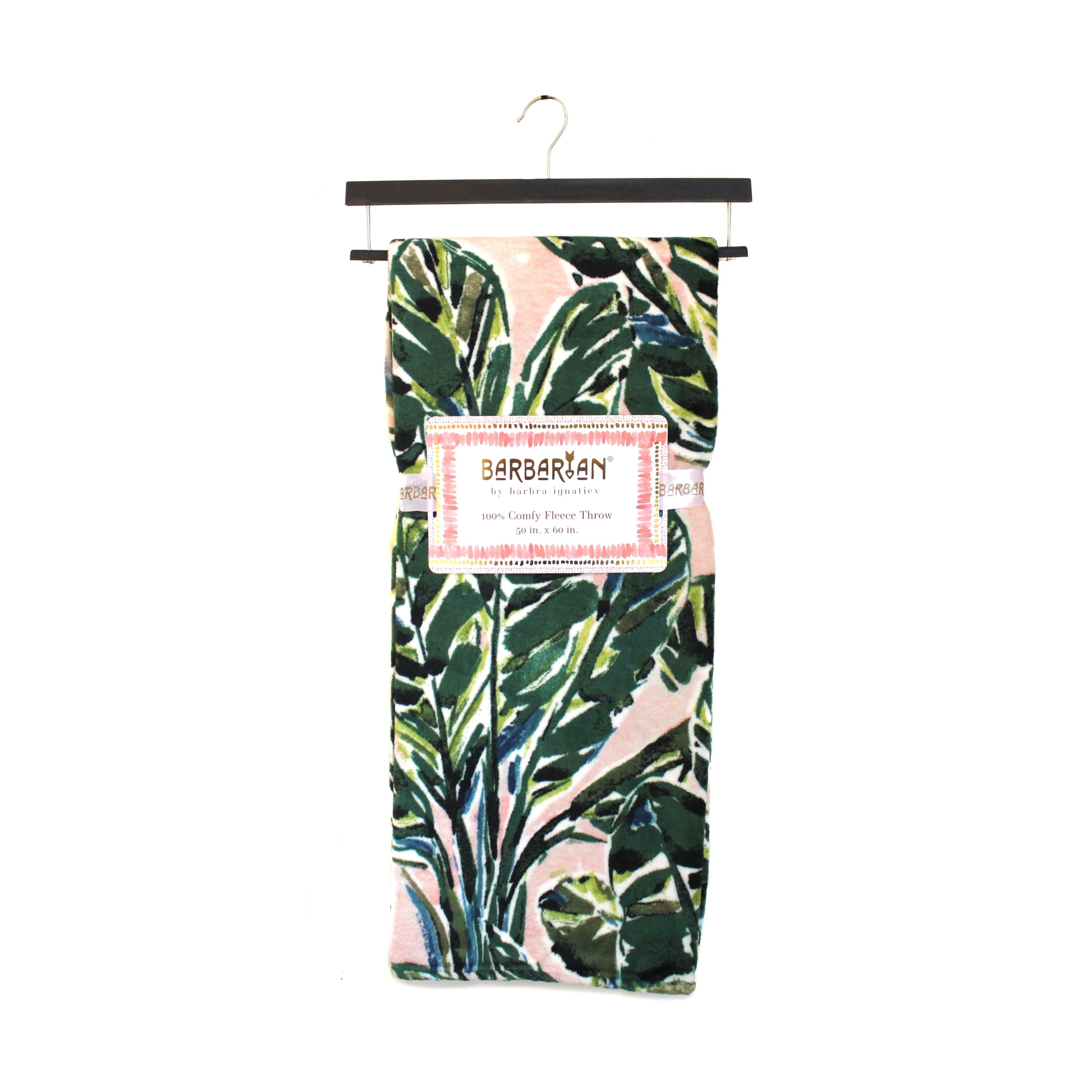 Barbarian By Barbra Ignatiev Printed Fleece Throw 50X60
