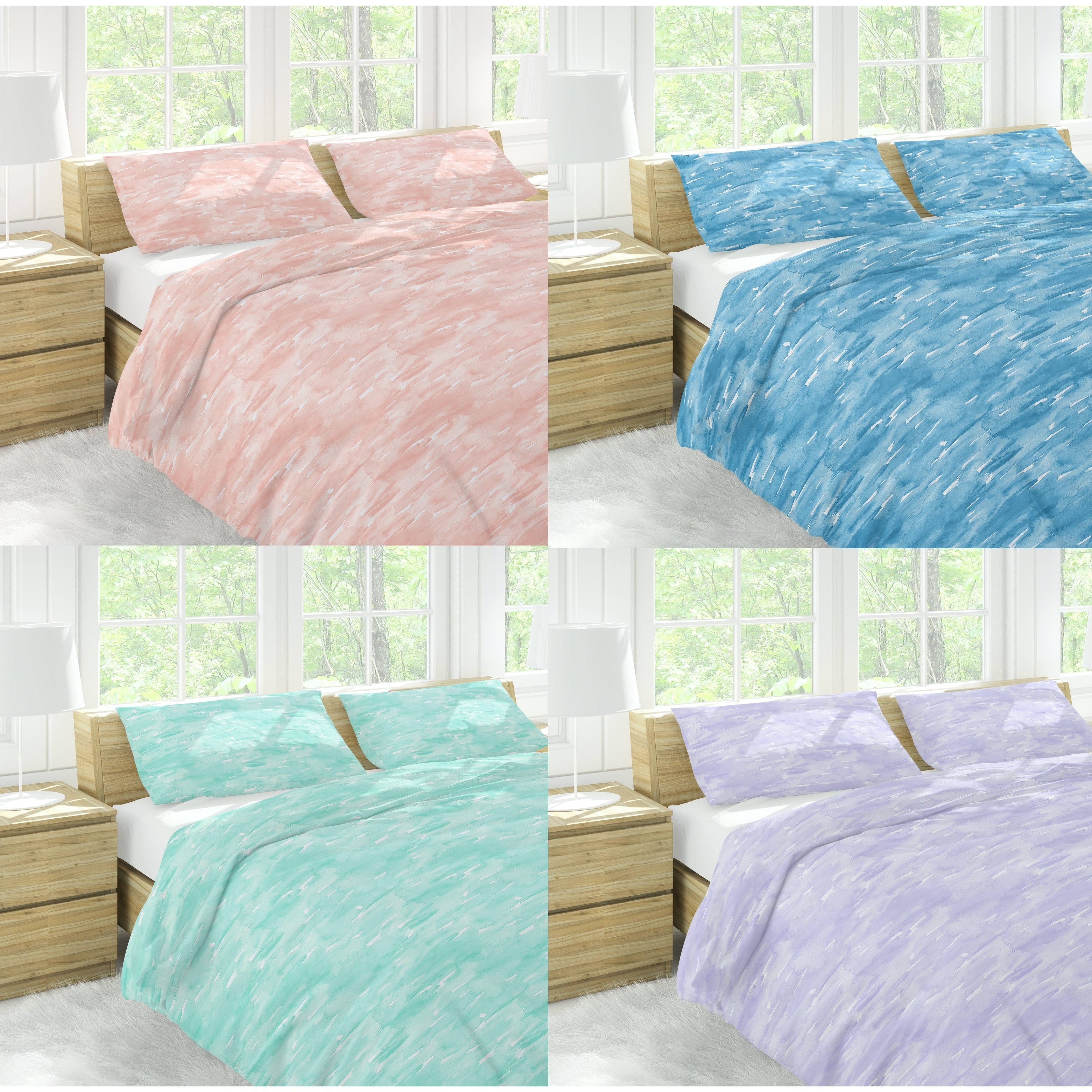 Barbarian By Barbra Ignatiev Sleepy Texture T300 Cotton Duvet Cover Set