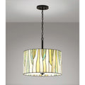 Barossa 18 Tiffany 3 Light Pendant Lamp Green