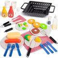 Bbq Play Grill Cooking Toy Set With Light Sound Multicolor