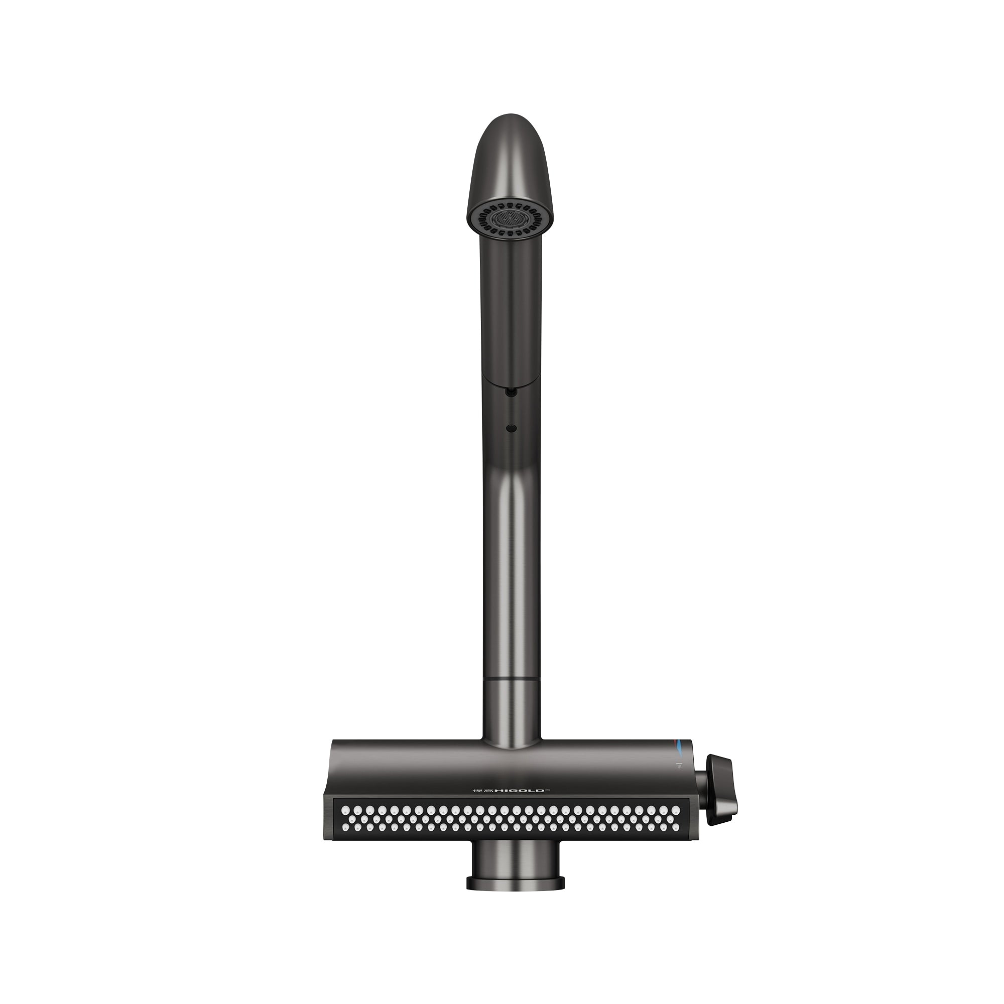 Bn 5.0 Waterfall Pull Down Kitchen Faucet With Cold And Hot Modes Gunblack Finished