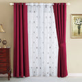 Serenta Fleur De Lis Thermal Insulated Blackout Curtains 6 Piece Set