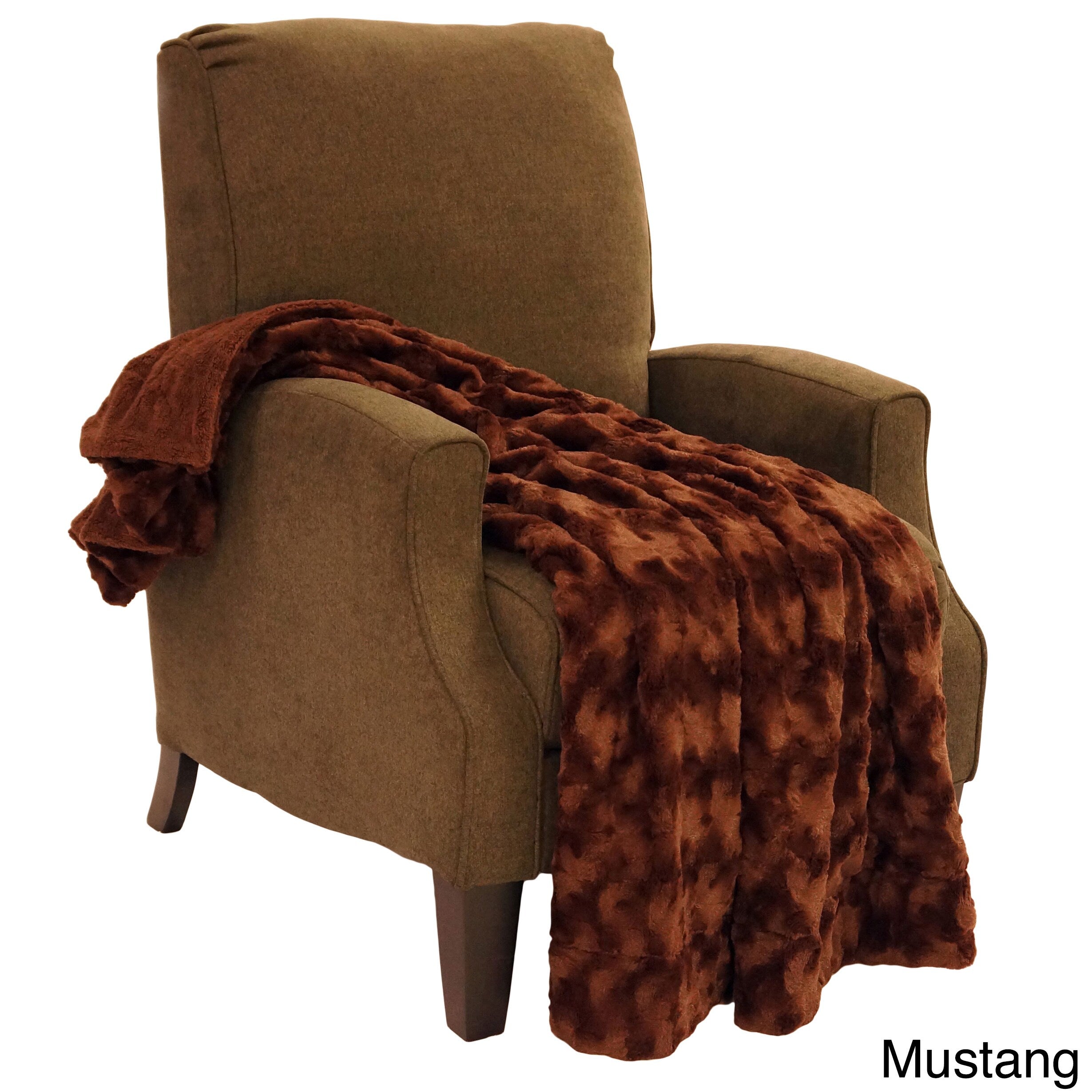Boon Swirl Faux Fur Throw Blanket 50 X60