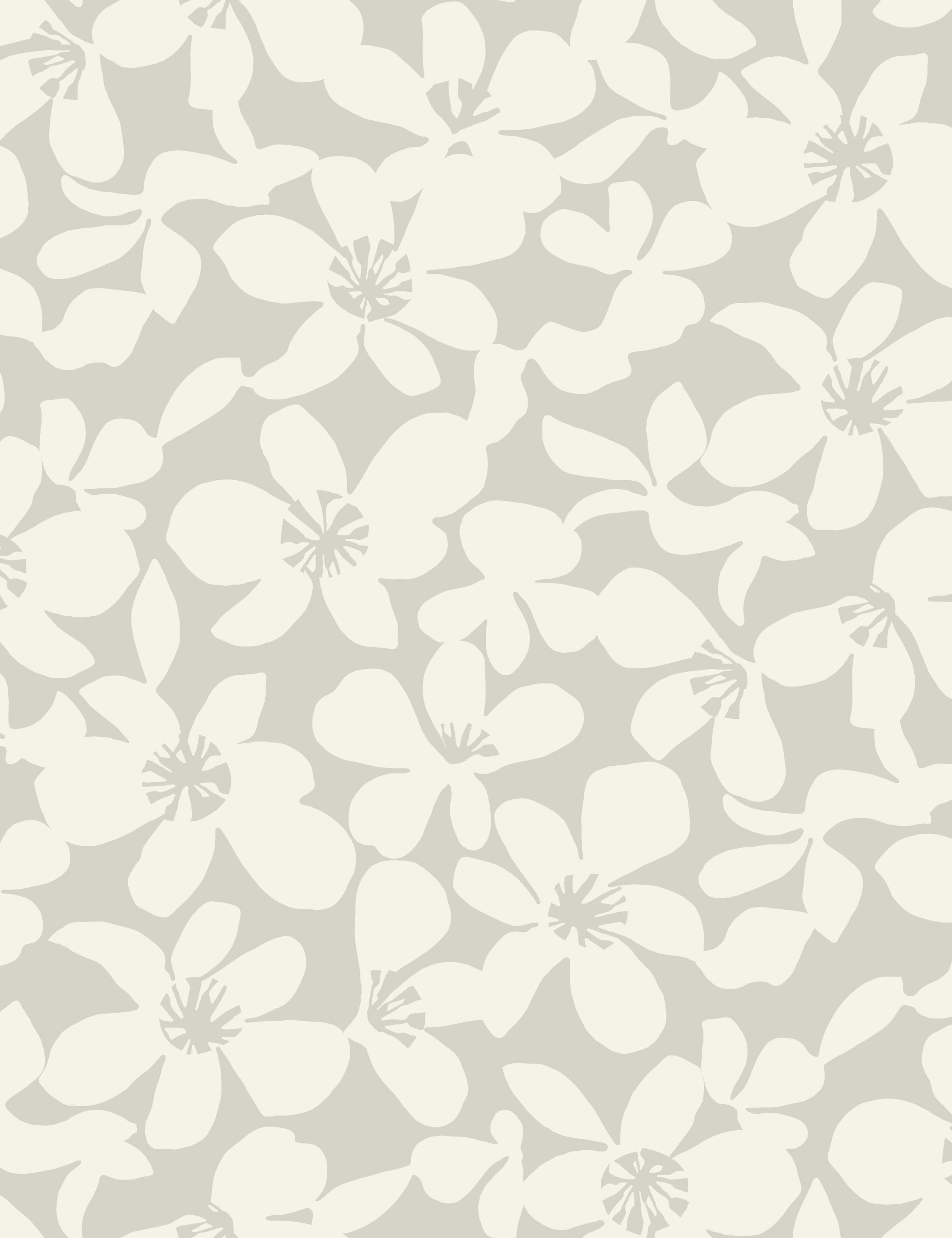Tilly Wallpaper, Grey Swatch