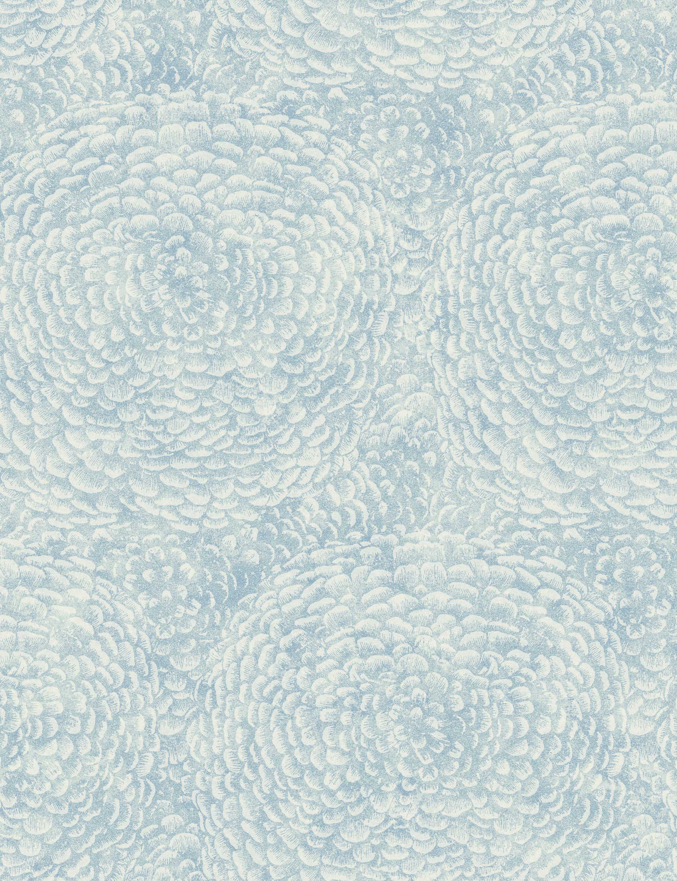 Perez Wallpaper, Blue Swatch