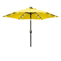 Bonosuki Solar Led Patio Umbrella With Metal Frame For Modern Patio Living