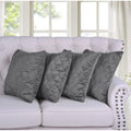Boon Quilted Micromink 4 Piece Decorative Pillow Shell Set