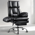 Bossin Big And Tall Office Chair 400Lbs Flip Armrests For Pets Cross Legged Sitting With Foot Rest